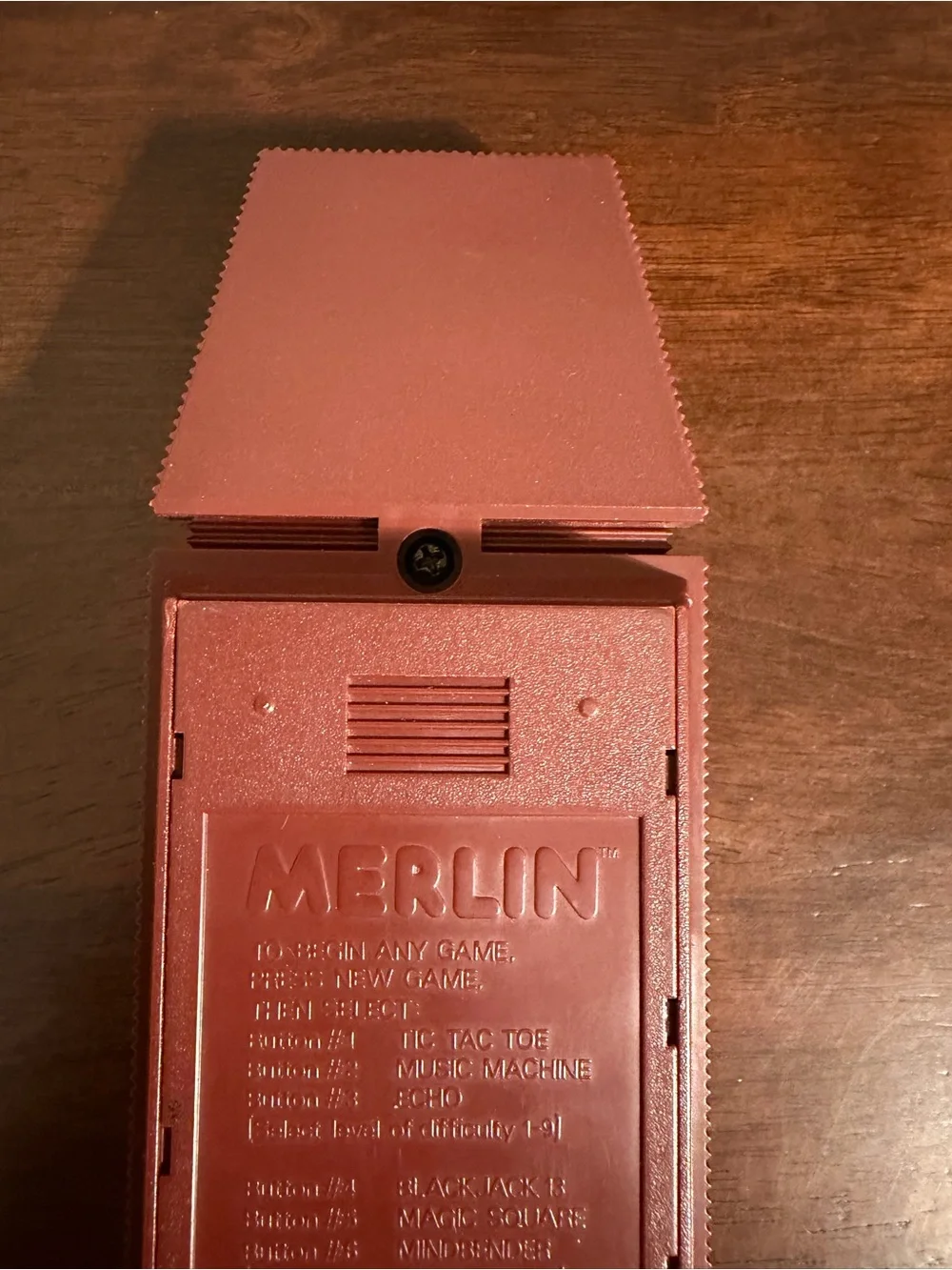 Vintage 1978 Merlin Electronic Handheld Game Parker Brothers Tested Works